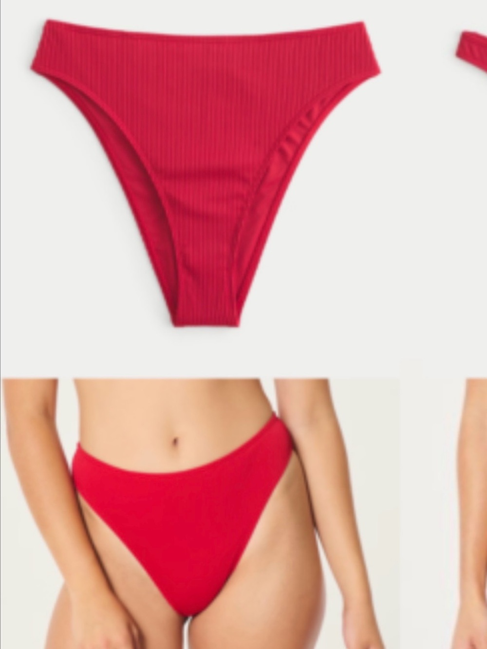 Hollister Vibrant Red Swim Bottom